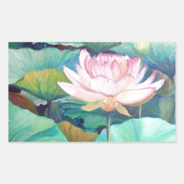 Roze Lotus Blossom Sticker
