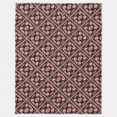 Roze Lotus Classic Fleece Deken (Voorkant)