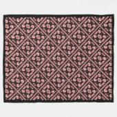 Roze Lotus Classic Fleece Deken (Voorkant (Horizontaal))
