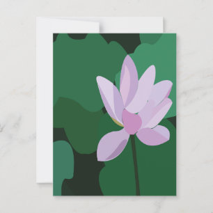 Roze Lotus Flower Briefkaart