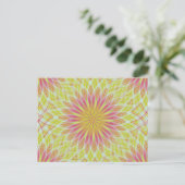 Roze Lotus Flower Briefkaart (Staand voorkant)