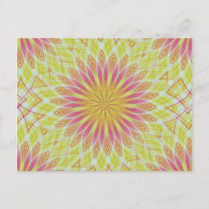 Roze Lotus Flower Briefkaart