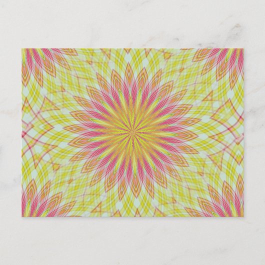 Roze Lotus Flower Briefkaart (Voorkant)