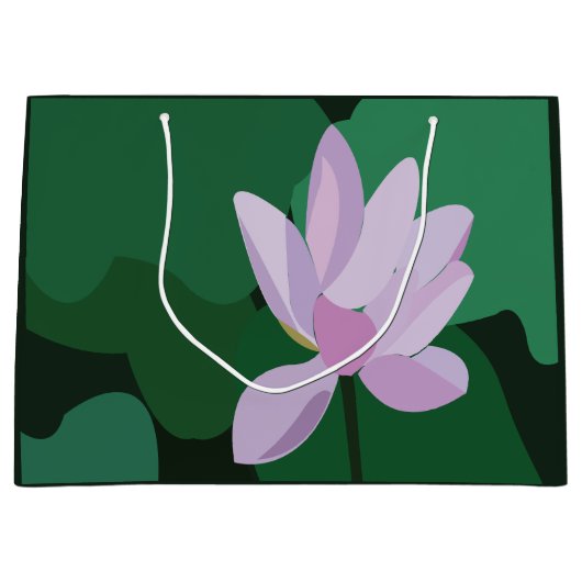 Roze Lotus Flower Groot Cadeauzakje (Voorkant)