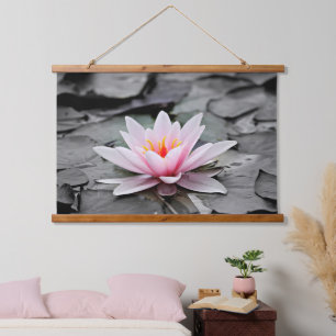 Roze Lotus Flower Hangend Wandkleed