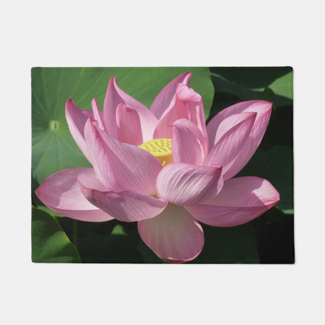 Roze Lotus Flower IV Deurmat (Voorkant)