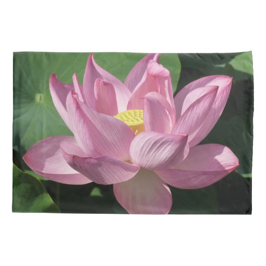 Roze Lotus Flower IV Kussensloop (Achterkant)