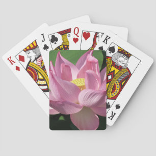 Roze Lotus Flower IV Pokerkaarten