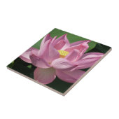 Roze Lotus Flower IV Tegeltje (Zijkant)