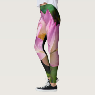Roze Lotus Flower Leggings
