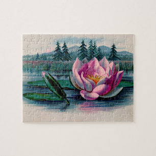 roze Lotus Flower Legpuzzel