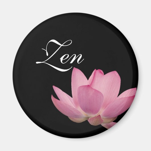 Roze Lotus Flower Magneet (Voorkant)