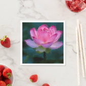 Roze Lotus Flower Servet (Insitu)