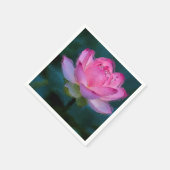 Roze Lotus Flower Servet (Hoek)