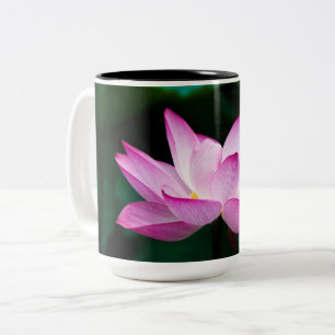 Roze Lotus Flower Tweekleurige Koffiemok
