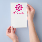 Roze lotus flyer (Hand)