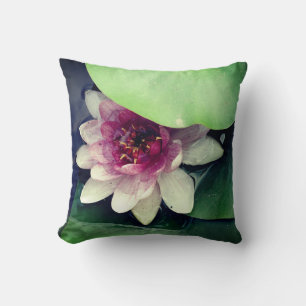 Roze Lotus Fotografie Kussen