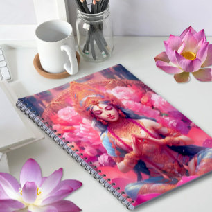 Roze Lotus Godin van Welvaart - Lakshmi Notitieboek