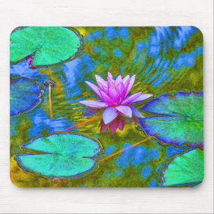 Roze Lotus Lilypad - Mooie foto - Yoga Theme Muismat