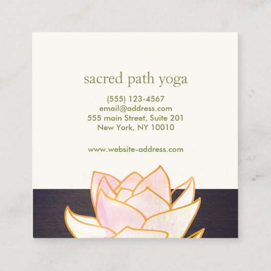 Roze Lotus Mandala 6 Punch Loyalty (Achterkant)