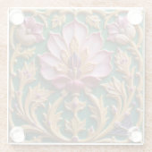 Roze Lotus Onderzetter (Achterkant)