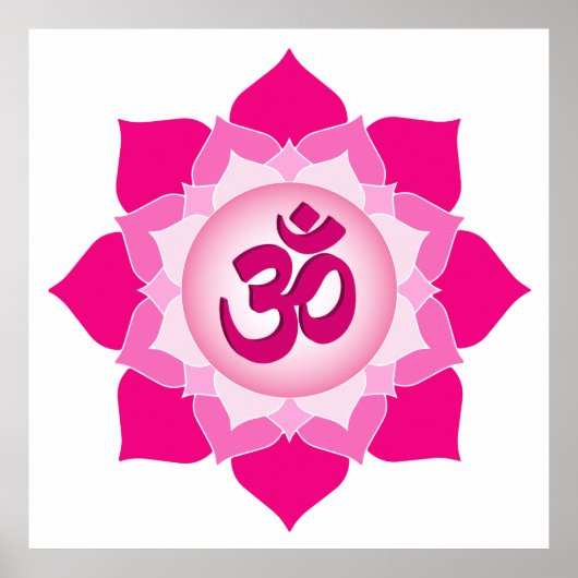 Roze lotus poster (Voorkant)