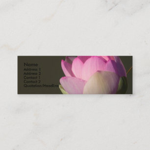 Roze Lotus Profile Card Mini Visitekaartje
