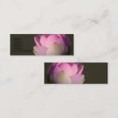 Roze Lotus Profile Card Mini Visitekaartje (Voorkant / Achterkant)