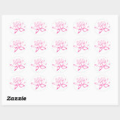 Roze Lotus Sticker (Vel)