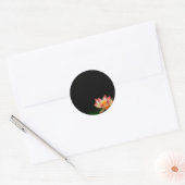 Roze lotus sticker, personaliseren ronde sticker (Envelop)