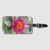 Roze Lotus Water Lily Bagagelabel (Voorkant (horizontaal))
