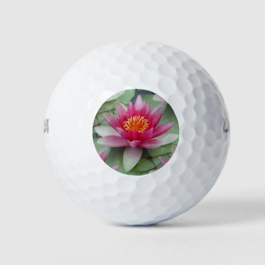 Roze Lotus Water Lily Golfballen (Voorkant)