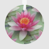 Roze Lotus Water Lily Ornament (achterkant)