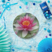 Roze Lotus Water Lily Papieren Bordje (Feest)