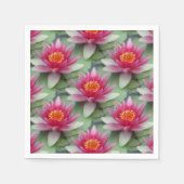Roze Lotus Water Lily Servet (Voorkant)