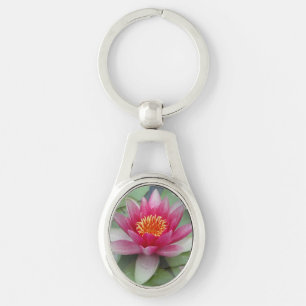 Roze Lotus Water Lily Sleutelhanger