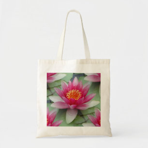Roze Lotus Water Lily Tote Bag