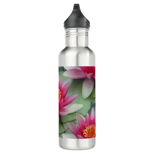Roze Lotus Water Lily Waterfles (Rechts)