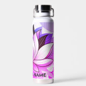 Roze Lotus Waterfles (Achterkant)