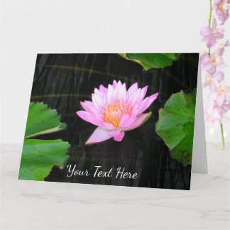 Roze Lotus Waterlelie Kaart