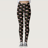 Roze Lotus Waterlily Leggings (Voorkant)