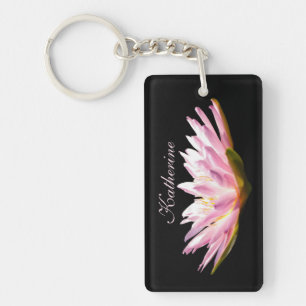Roze Lotus Waterlily Sleutelhanger