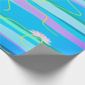 Roze Lotus Wrapping Paper Cadeaupapier (Hoek)