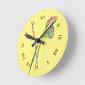 Roze Lotus Zen flower Buddhist Art Ronde Klok (Hoek)