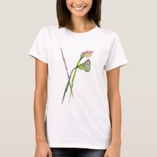 Roze Lotus Zen flower Buddhist Art T-shirt
