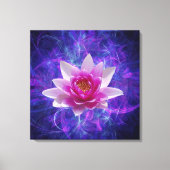 Roze lotusbloem canvas afdruk (Voorkant)