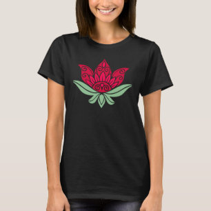  roze lotusbloem t-shirt
