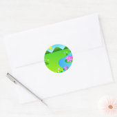 Roze lotusbloemen - Sticker (Envelop)