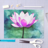 Roze lotusbloemkunst tissuepapier (Craft)