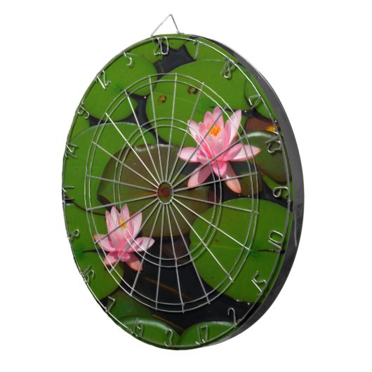 Roze lotusbloemtuin, dartbord (Voorkant Rechts)